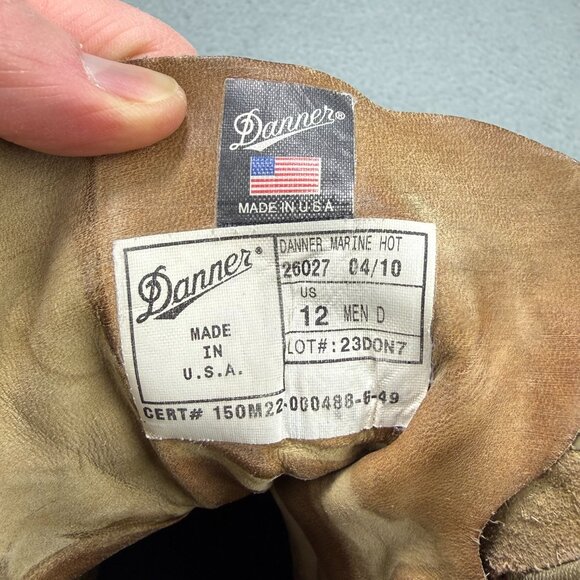 Danner Boots Mens 12 Shoes Brown Marine Hot Military Suede Combat USMC USA Made - Picture 8 of 12